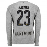 BVB Borussia Dortmund Fotballdrakter 2017-18 Shinji Kagawa 23 Tredjedrakt Langermet..